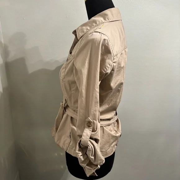 Old Navy Belted Button Down Jacket Size Small Boho Y2K - Picture 3 of 9